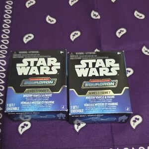Star Wars Squadron Series 7 Mystery Vehicle & Figure - Black and Blue Packaging